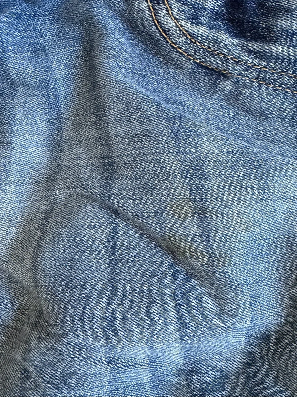 Hollister Men's Ripped Mid-Blue Skinny Jeans